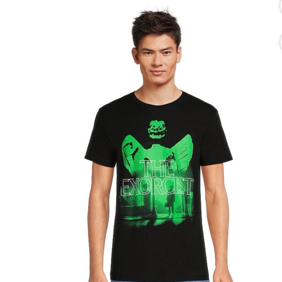 🚦The Exorcist Movie Black Cotton Graphic T-shirt Size S 34/36 - Picture 5 of 9